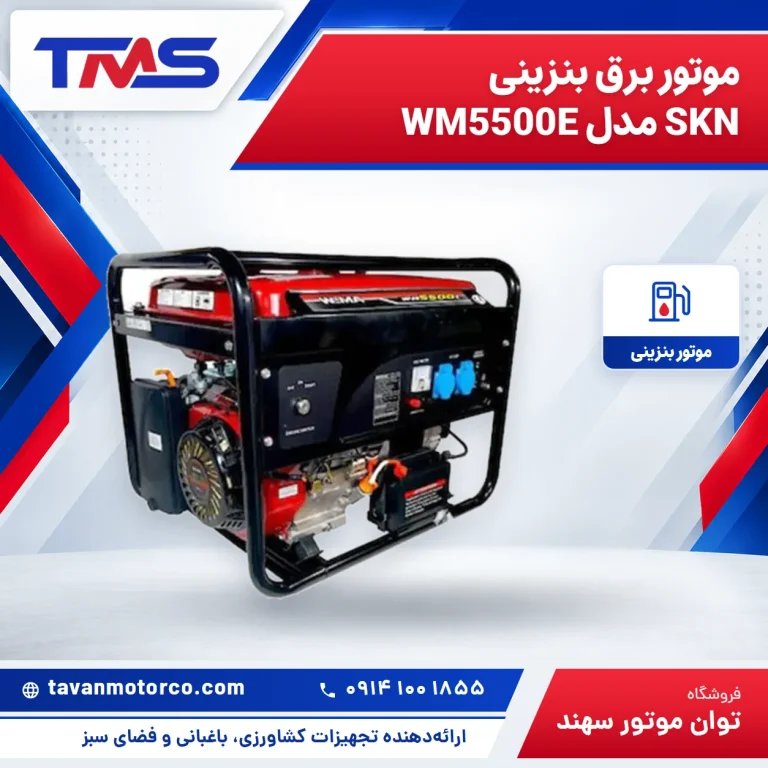 موتور برق بنزینی SKN مدل WM5500E